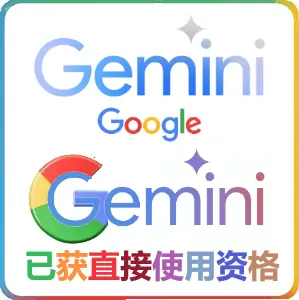 谷歌Gemini账号购买 Google Bard / Gemini AI账号 已获取直接使用资格 带备用邮箱
